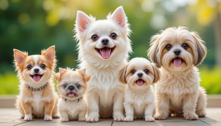 Collage of small dog breeds showing their big personalities and loving nature.
