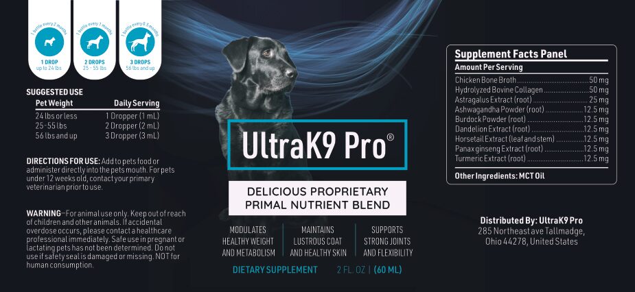 UltraK9 Pro label