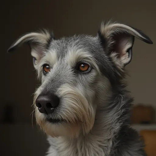 Close-up of an Irish Wolfhound.