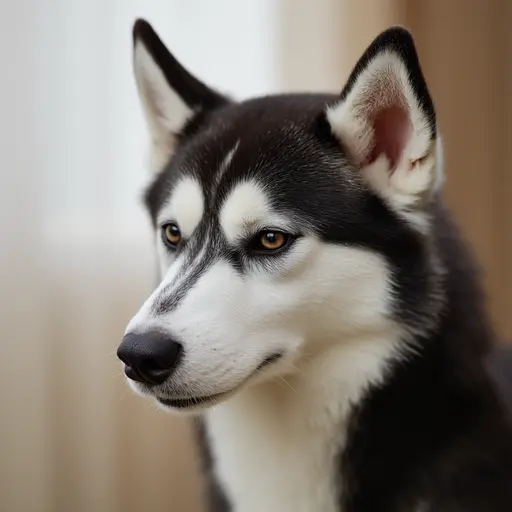 Close-up of a Siberian Husky