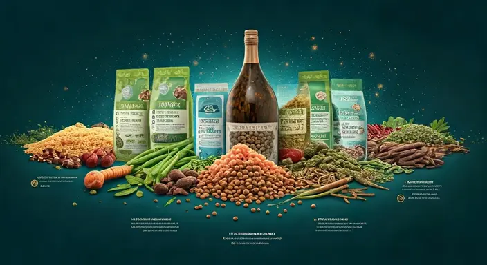  organic foods  displayed against a dark background.