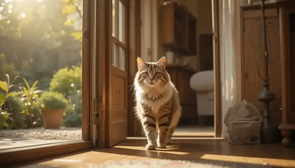 transition an outdoor cat to indoor