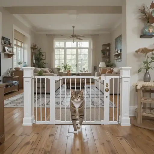 7-Day Plan to Transition An Outdoor Cat to Indoor Life 4 Cat exploring expanded indoor territory after successful week-long transition