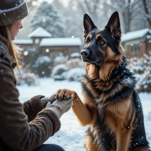 Pet Winter Exercise Adaptations: Complete Safety Guide 4 Checking dog paws for winter exercise safety for pet winter exercise adaptations warning signs