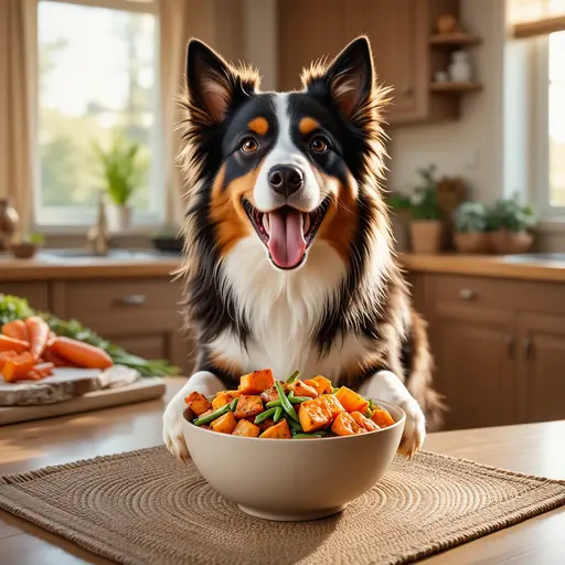 Healthy dog eating fresh, natural food for safe alternatives to unsafe pet food ingredients